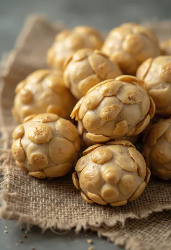 درنات خرشوف القدس الطازجة على لوح مطبخ خشبي، مقطعة جزئياً