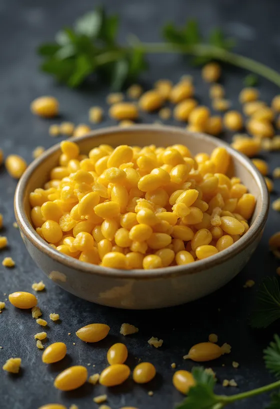 حبوب الدخن المنزلي المجففة بتفاصيل دقيقة وألوان طبيعية