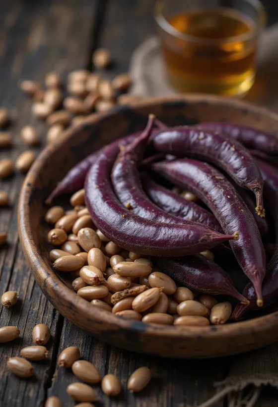 حبوب اللبلاب المجففة بألوانها المميزة