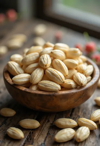 حبوب دموع أيوب (الشعير الصيني) البيضاء اللؤلؤية