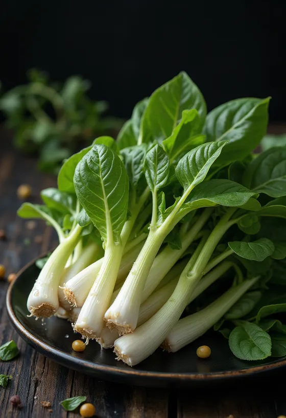 براعم دوار الشمس الطازجة في طبق نظيف