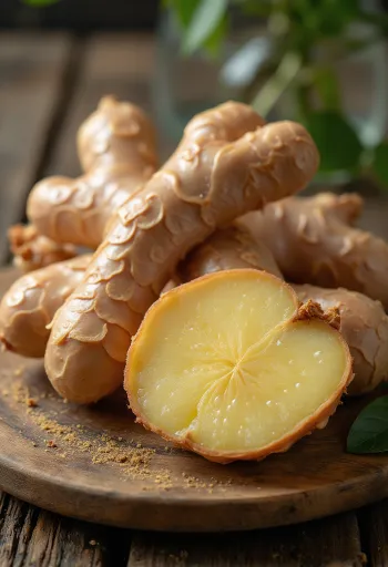 جذور زنجبيل الشامبو (زرومبيت) مقطعة وجاهزة للاستخدام