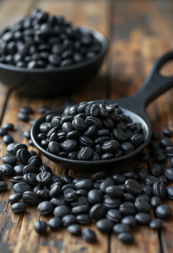 بذور دوار الشمس بقشرة سوداء وسطح أملس