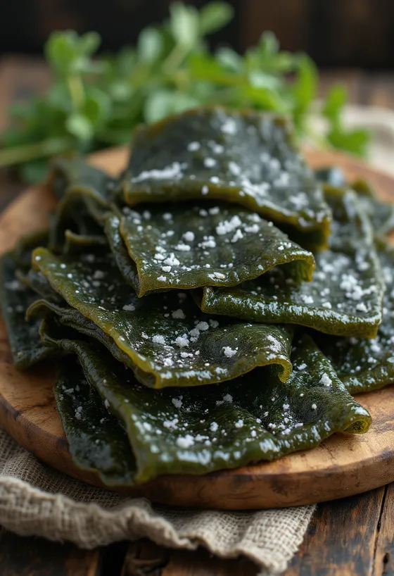 شريحة سميكة من طحالب الكومبو المجففة، أساس المرق الياباني