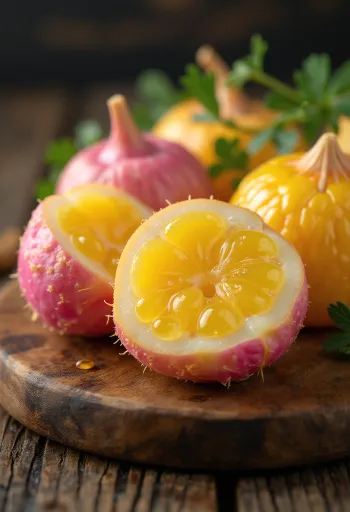 درنات الأولوكوس المجففة بألوانها الوردية والبنفسجية الطبيعية