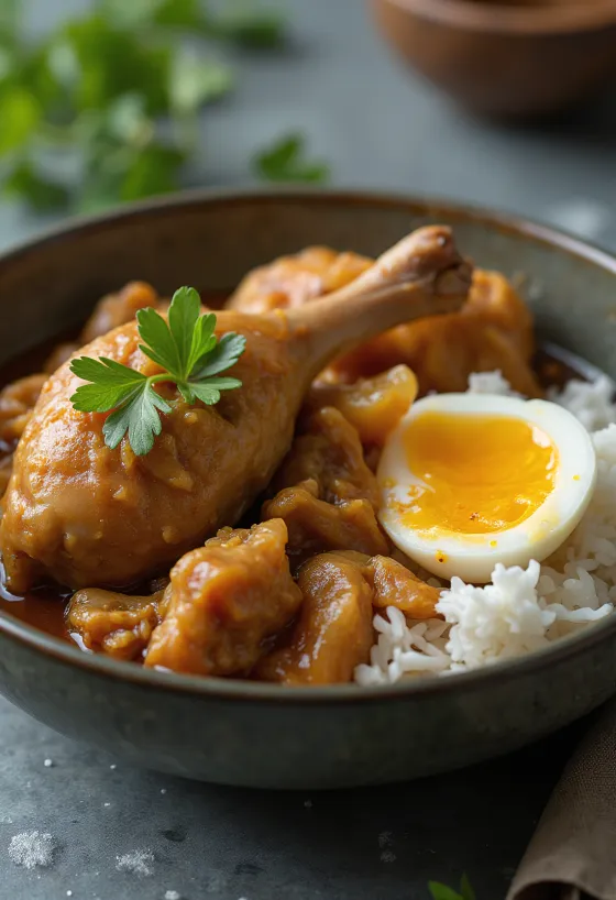 جوديج بالبيض المسلوق، طعام إندونيسي بخضروات طازجة