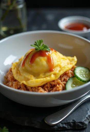 طبق أومورايس مع الخيار