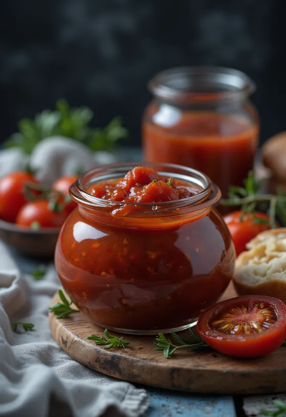 كاتشب مدخن ومتبل مشوي على الباربيكيو