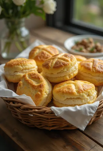 بوجاتشا الجبن القريش طرية ومخبوزة بلون ذهبي، مع طبقة جبن مقرمشة في الأعلى