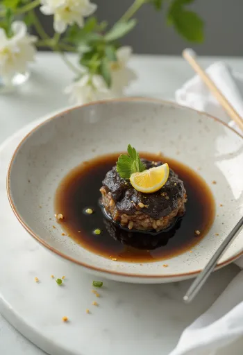 صلصة بونزو تقدم بجانب الساشيمي