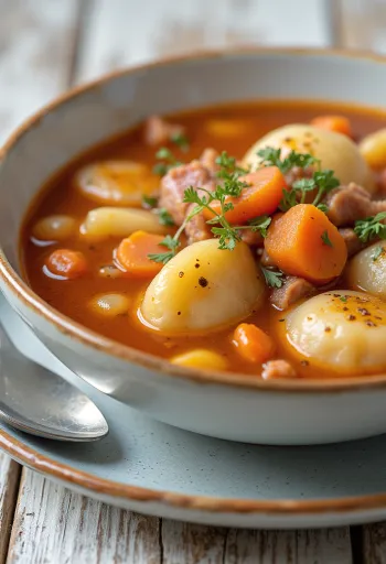 غولاش كاذب غني بالخضروات وفلفل البابريكا.