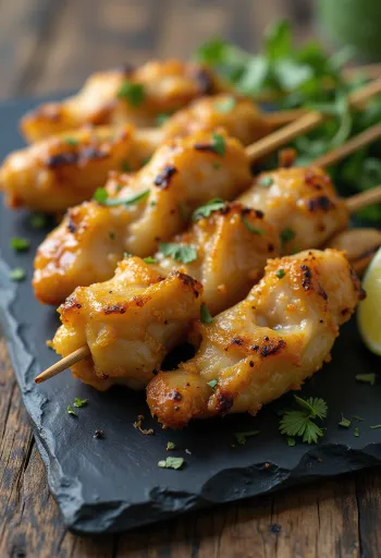 ساتاي بالزنجبيل، أسياخ دجاج مشوية في تتبيلة الزنجبيل