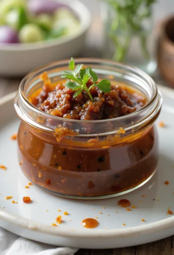 صلصة جيرك مقدمة مع دجاج مشوي وخضروات