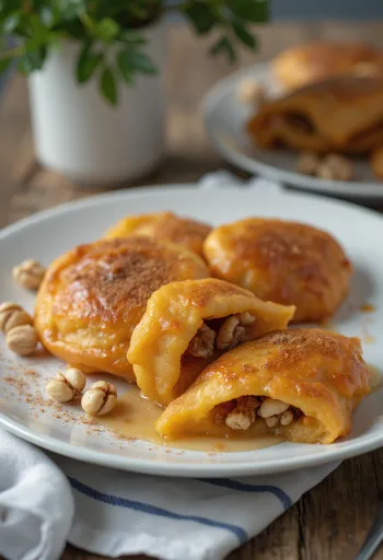 هوتوك البطاطا الحلوة، مزين بالكزبرة الطازجة