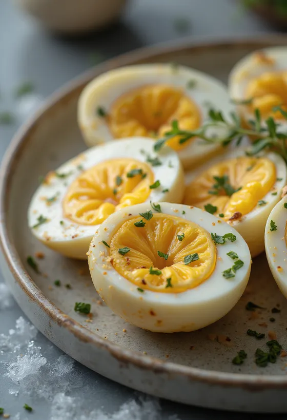 باذنجان مشوي بالثوم عند التقديم