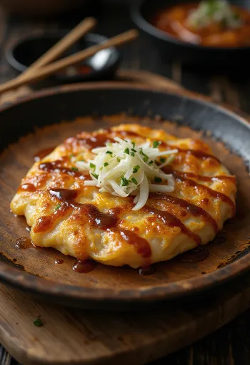 طبق أوكونومياكي بالملفوف، فطيرة يابانية كلاسيكية