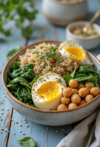 وعاء بوذا بالباذنجان المشوي المتبل