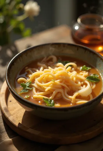 صلصة حامضة وحارة مقدمة مع أرز