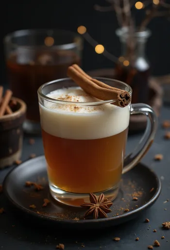 سيدر بنكهة البلوط في كوب التقديم