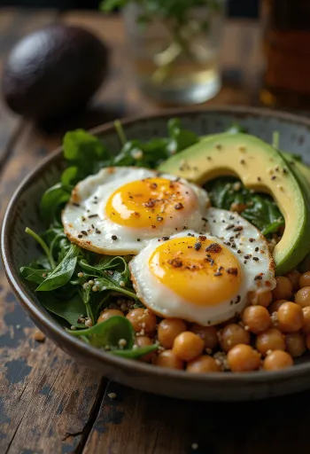 وعاء بوذا بالباذنجان المشوي عند التقديم