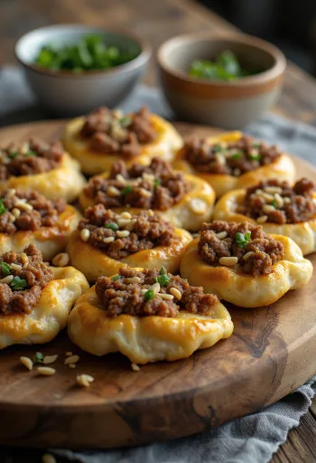 صفيحة مقدمة مع بقدونس طازج وسلطة