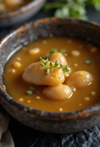 صلصة الزنجبيل بالعسل وإكليل الجبل الدافئة في وعاء