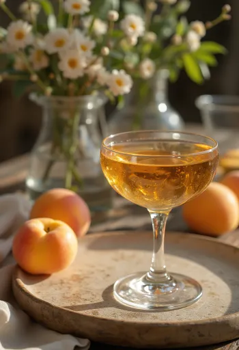 نكتار المشمش المركز في زجاجة