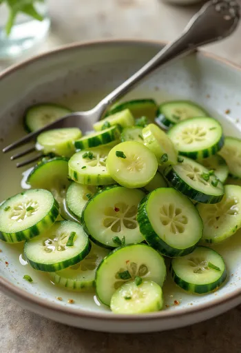 شرائح خيار مخلل مقدمة في برطمان