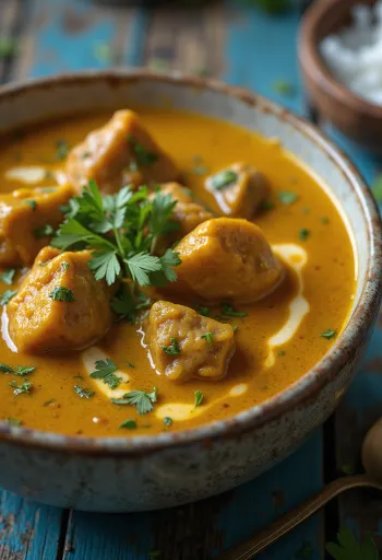 كاري لحم بقر مع حليب جوز الهند وتوابل