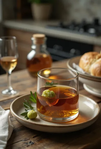 شراب الجوز المركز في زجاجة