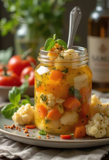 جياردينيرا حارة مقدمة في طبق