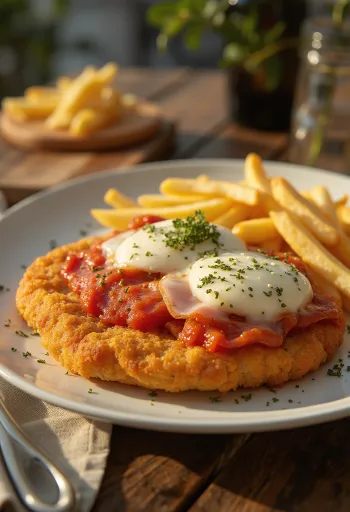 ميلانيزا نابوليتانا بالزعتر البري مقدمة، بالطماطم والجبن