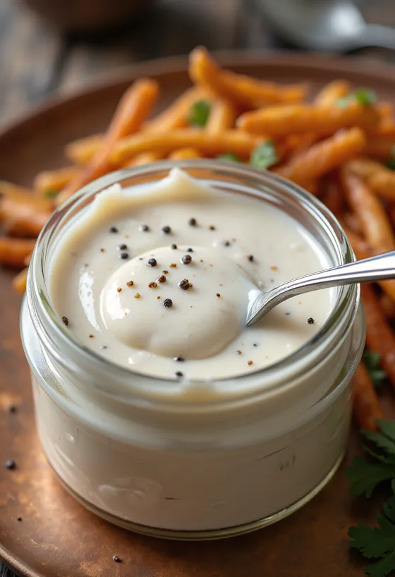 صوص باربيكيو أبيض من ألاباما مقدم مع دجاج مشوي