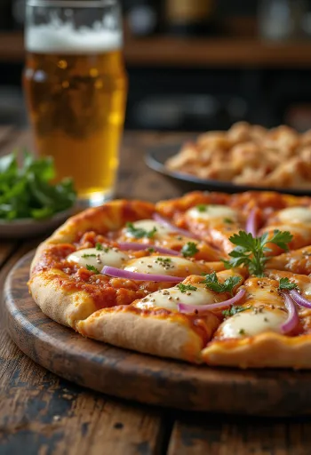 بيتزا كيمتشي بالكيمتشي الكوري وصوص غوتشوجانغ