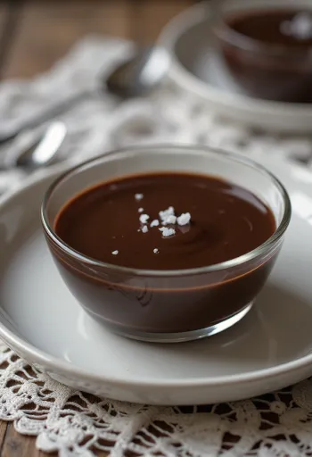 مانجار بالشوكولاتة مقدم بقوام كريمي ومزين ببشر الشوكولاتة