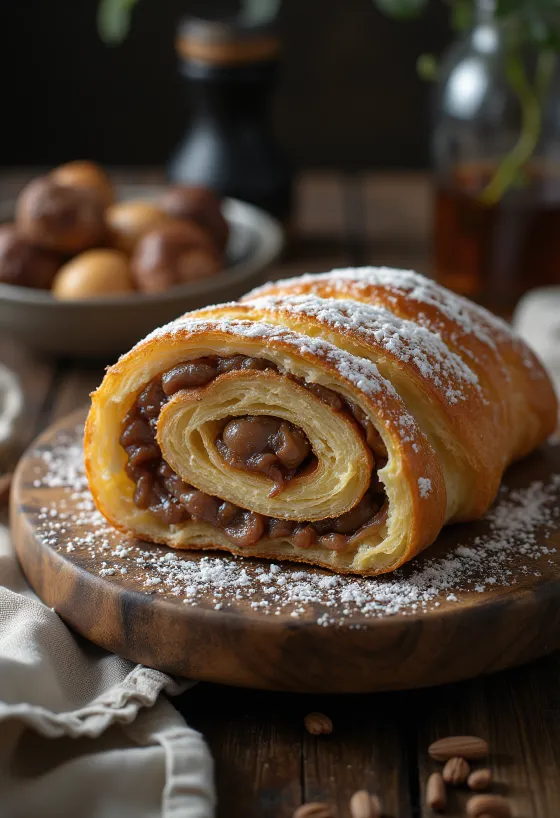 بايغلي بالكستناء مقطع لشرائح ومزين