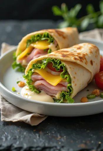 لفائف تورتيلا محشوة باللحم والخضروات