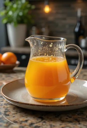 صلصة البرتقال وإكليل الجبل جاهزة للتقديم