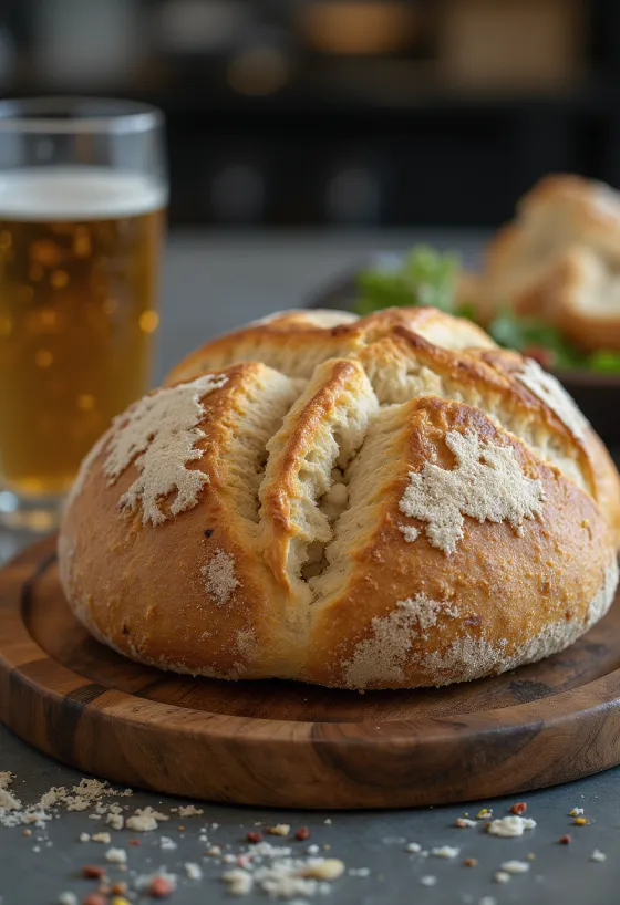 خبز صودا منزلي مخبوز طازجًا