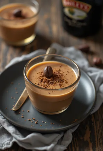 مشروب الكريمة الأيرلندية المنزلي مقدم في زجاجة