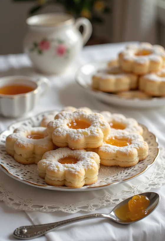 لينزر بالمربى كلاسيكي مرشوش بالسكر البودرة