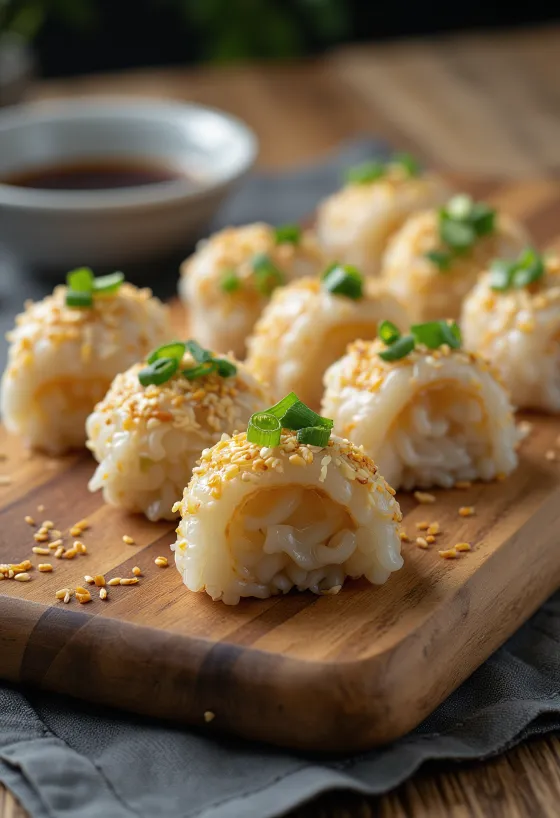 ميونغتاي سونداي، طبق سمك قد كوري، مغطى بالأرز والسمسم
