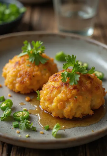 آما فادا طازجة، كرات عدس مقرمشة وحارة