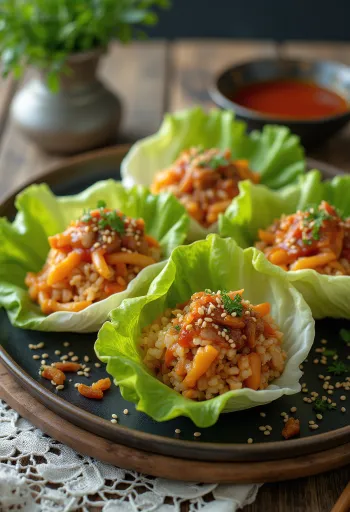 كيمتشي سام، لقيمات كورية ملفوفة بالخس مع الكيمتشي