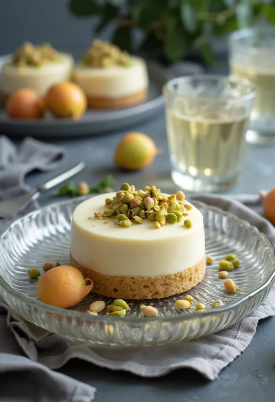 كعكة الليتشي والشوكولاتة البيضاء مزينة