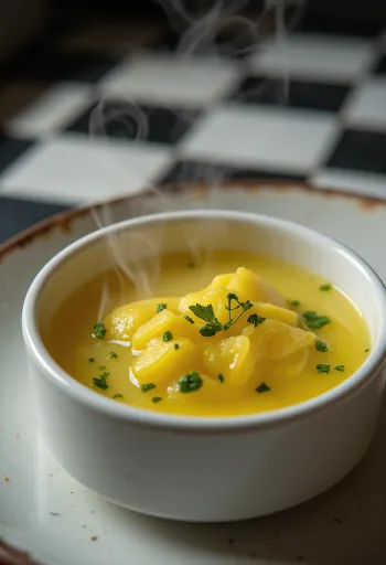 صلصة الزبدة بالأعشاب تقدم مع السمك المشوي