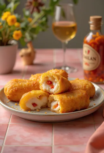 كرات فاصولياء مقلية محشوة بيخنة كارورو